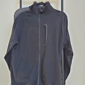 Lululemon athletica black jacket men full zipper long sleeve size L
